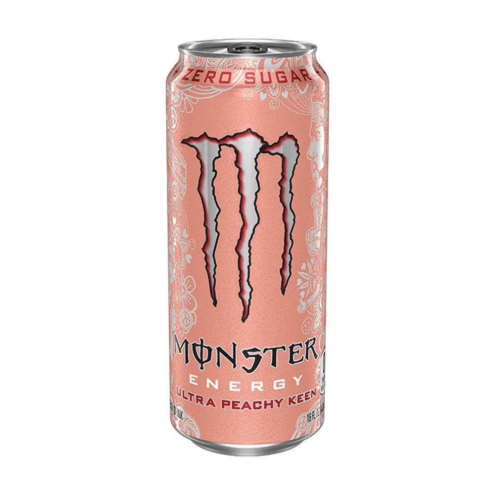 MONSTER ENERGY Ultra Peachy Keen UK - Bevanda Energetica al gusto di pesche fresche 500 ml - Snackation