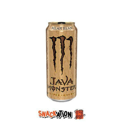 MONSTER ENERGY USA Java Mean Bean LEGGERMENTE AMMACCATA - Bevanda Energetica al gusto caffè, panna e vaniglia 444 ml - Snackation