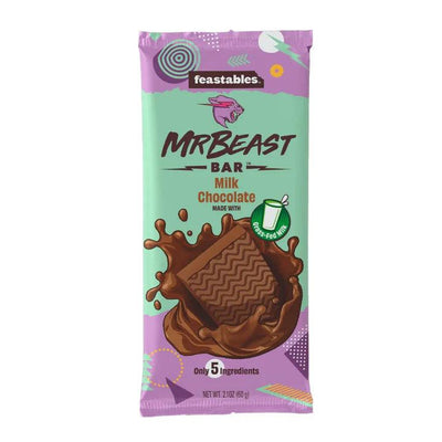 MRBEAST Feastables Bar Milk Chocolate - Tavoletta di cioccolato al latte 60 gr - Snackation