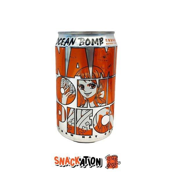 OCEAN BOMB One Piece Nami - Bevanda gassata al gusto mango 330 ml - Snackation