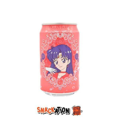 OCEAN BOMB Sailor Mars - Bevanda gassata al gusto fragola 330 ml - Snackation