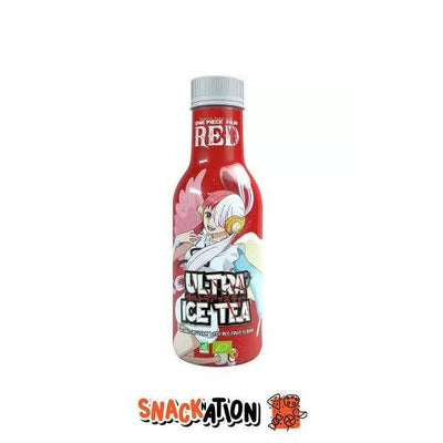ONE PIECE RED ULTRA ICE TEA Uta Organic Iced Tea with Red Fruit - Tè ai frutti rossi 500 ml - Snackation