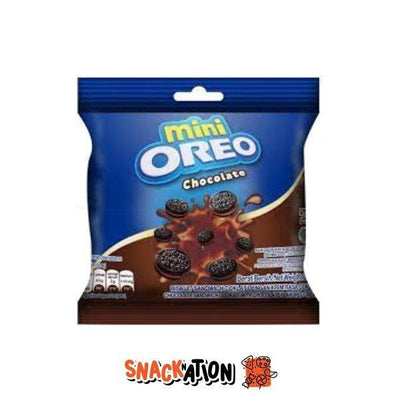 OREO MINI POUCH CHOCOLATE - Mini biscotti al cioccolato con crema al cioccolato 20,4 gr - Snackation