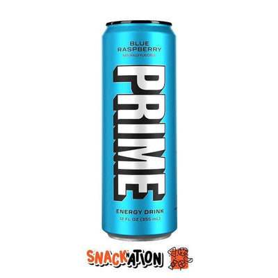 PRIME Blue Raspberry - Bevanda Energetica al gusto mirtillo blu 355 ml - Snackation