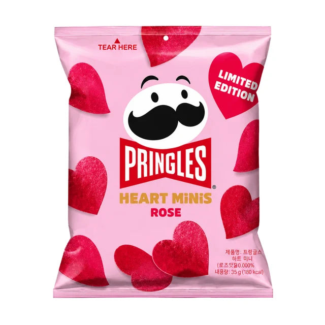 Pringles Hearts Minis Rose - Patatine Edizione Speciale a Cuore 35g (Limited Edition)