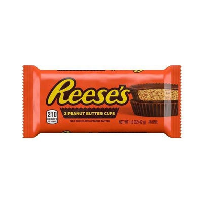 REESE'S 2 Peanut Butter Cups - Coppette di cioccolato al latte ripiene di burro d'arachidi 42 gr - Snackation