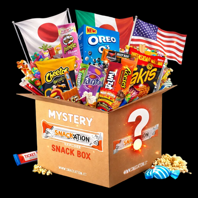 SNACKATION BOX SMALL da almeno 20 prodotti internazionali: dolce, salato e bevande