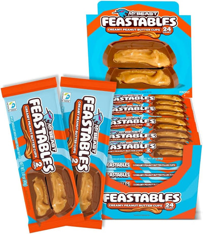 🔥 Mr Beast Feastables Creamy Peanut Butter Cups 40g – Il Cioccolato Virale