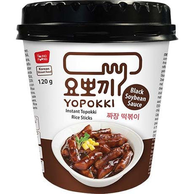 Yopokki Jjajang (Black Soybean Sauce) Topokki Rice Cake Cup