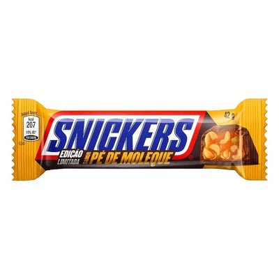 SNICKERS Pé De Moleque Brazil - barretta arachidi e caramello ricoperta di cioccolato 42 gr - Snackation
