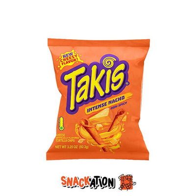 TAKIS Intense Nacho Cheese - Patatina di mais al gusto di formaggio 92.3 gr - Snackation