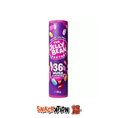 THE JELLY BEAN FACTORY 36 Huge Flavours - Tubo di caramelle mix di 36 gusti 90 gr - Snackation