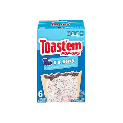 Toast'em Pop-up Frosted Blueberry - Biscotti Glassati e farciti al mirtillo 288 gr - Snackation