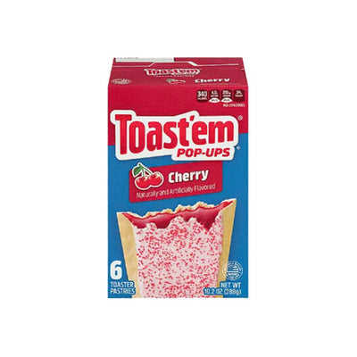 Toast'em Pop-up Frosted Cherry - Biscotti Glassati e farciti alla ciliegia 288 gr - Snackation