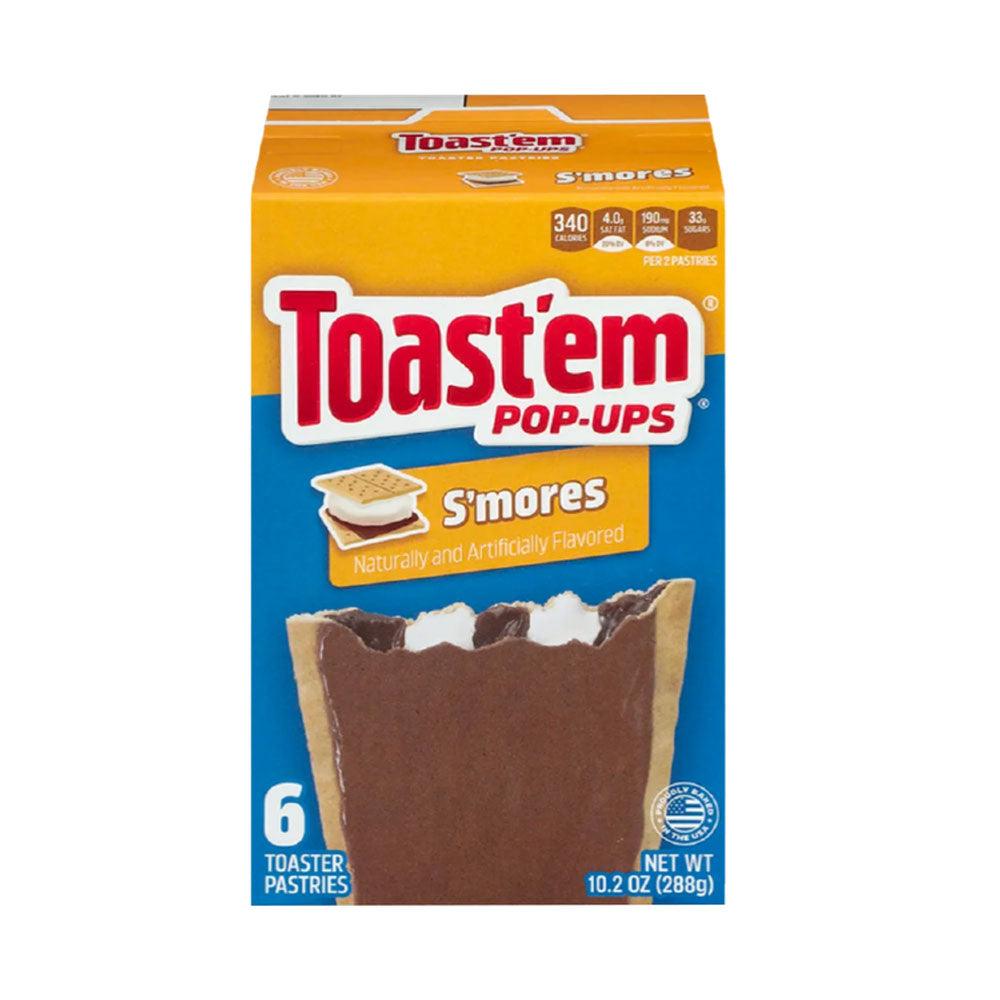 Toast'em Pop-up S'mores - Biscotti Glassati al cioccolato e farciti con marshmallow e cioccolato 288 gr - Snackation