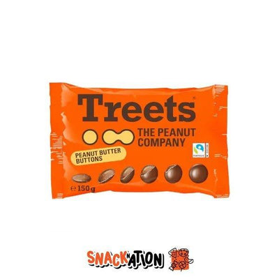 TREETS Peanut Butter Buttons - Confetti di cioccolato ripieni di burro d'arachidi 150 gr - Snackation