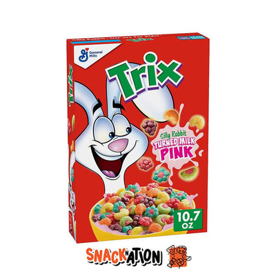 TRIX Silly Rabbit Turned Milk Pink - Cereali alla frutta che trasformano il latte in rosa 303 gr - Snackation