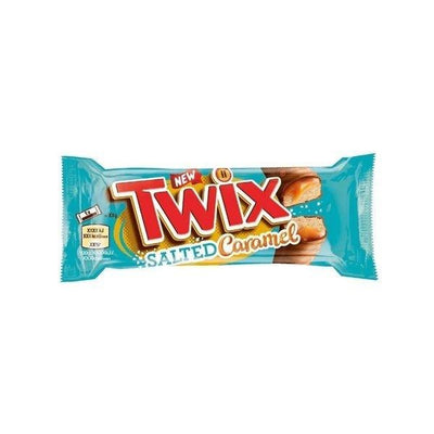 TWIX Salted Caramel - biscotto ricoperto da caramello salato e cioccolato 46 gr - Snackation