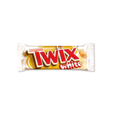 TWIX White - biscotto ricoperto da caramello e cioccolato bianco 42 gr - Snackation