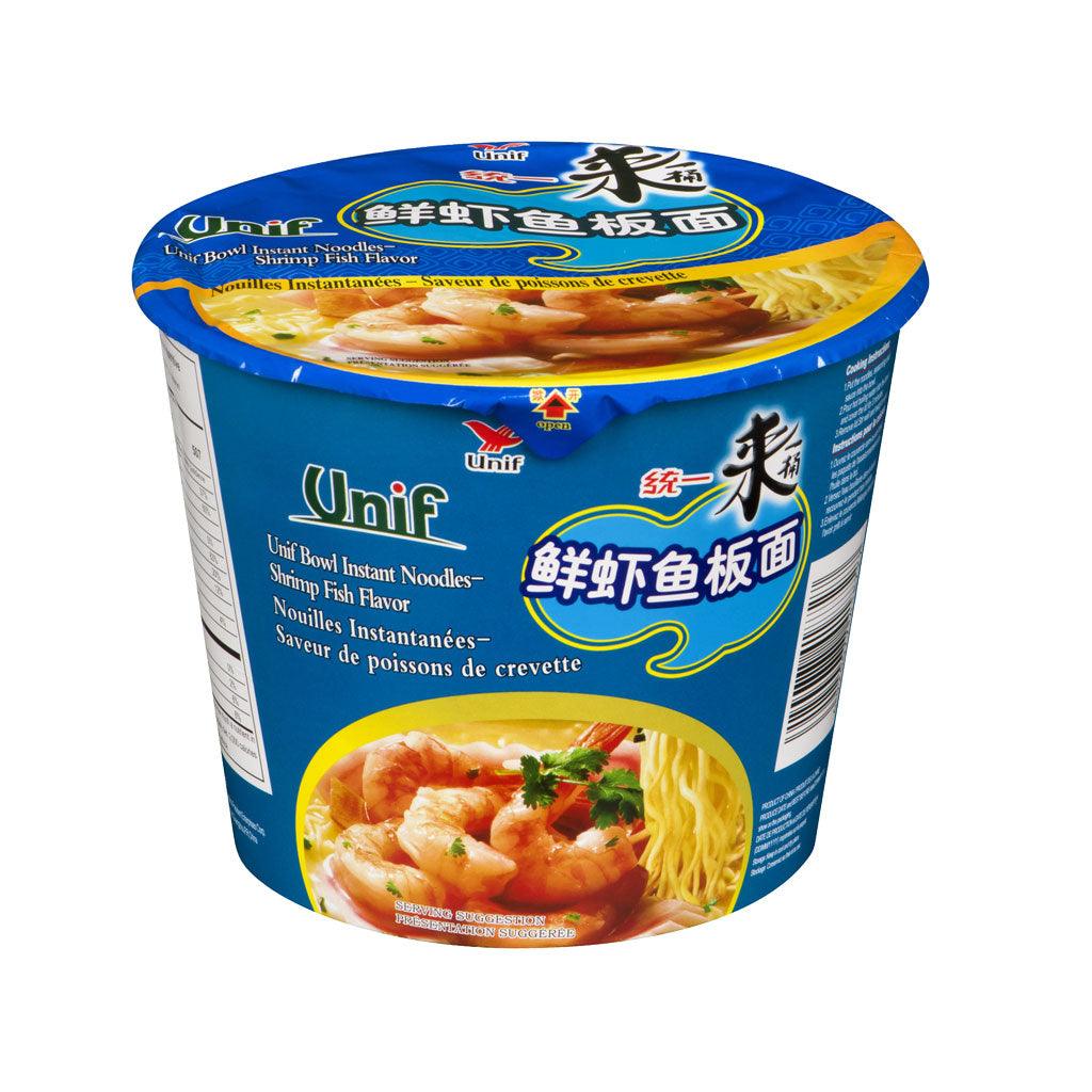 UNIF Bowl Instant Noodles Shrimp Flavour – Noodle istantanei gusto gambero  110 gr – Snackation