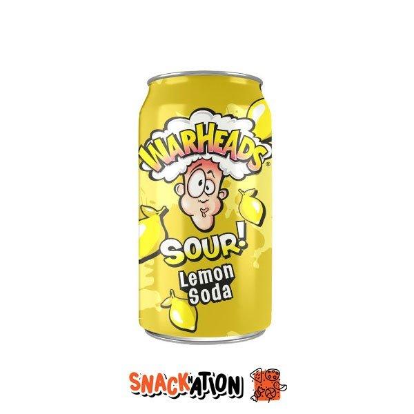 WARHEADS Lemon Soda - Bevanda gassata al limone 355 ml - Snackation