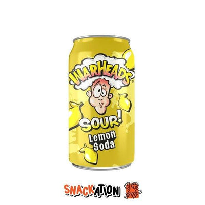 WARHEADS Lemon Soda - Bevanda gassata al limone 355 ml - Snackation