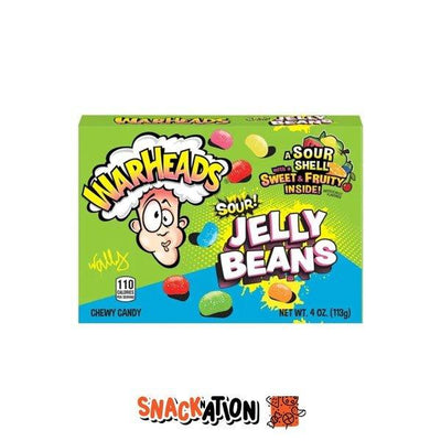 WARHEADS Sour Jelly Beans - Caramelline aspre alla frutta 113 gr - Snackation