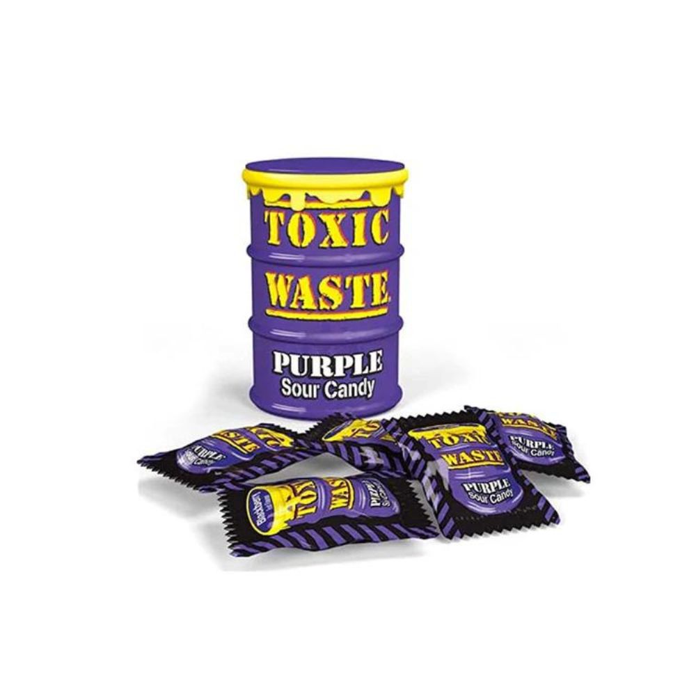 TOXIC WASTE Purple Drum - Caramelle aspre gusti frutta mista 42 g