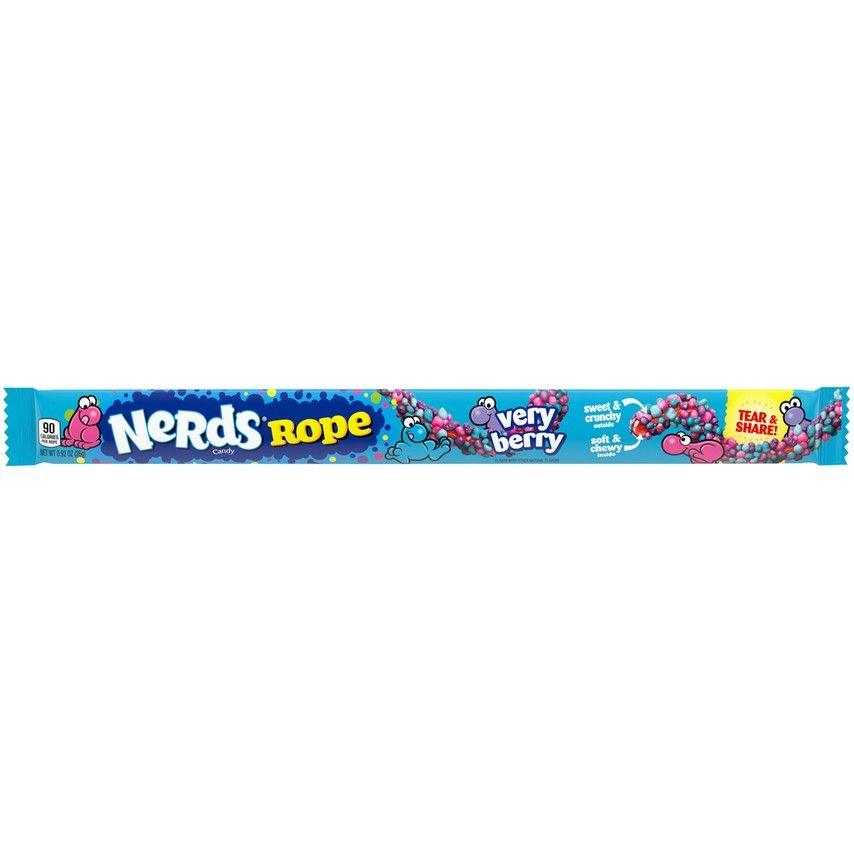 WONKA Nerds Rope Very Berry - Caramella al gusto di mirtilli 26 gr - Snackation