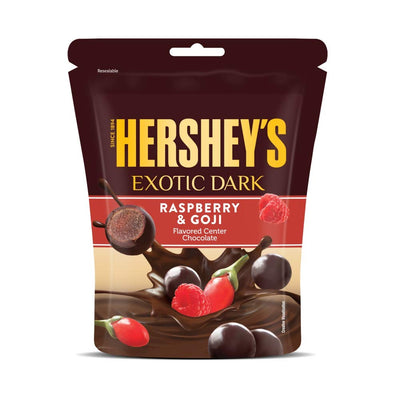 HERSHEY'S Exotic Dark Chocolate Raspberry & Goji - Cioccolato dark e goji 90g