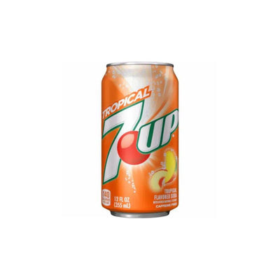 7UP Tropical USA - Bevanda Gassata al gusto di frutti tropicali 355 ml