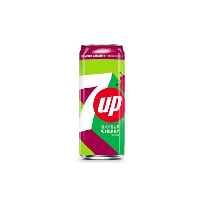 7Up Cherry Zero - Bevanda Gassata alla Ciliegia Senza Zucchero 330 ml - Snackation