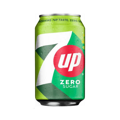 7UP Zero - Bevanda gassata al gusto 7up senza zucchero 330 ml - Snackation