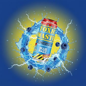 Toxic Waste Energy Drink Sour Blue Razz 500ml