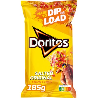 DORITOS SALTED ORIGINAL  Corn Chips 185g – Il classico croccante dal gusto autentico