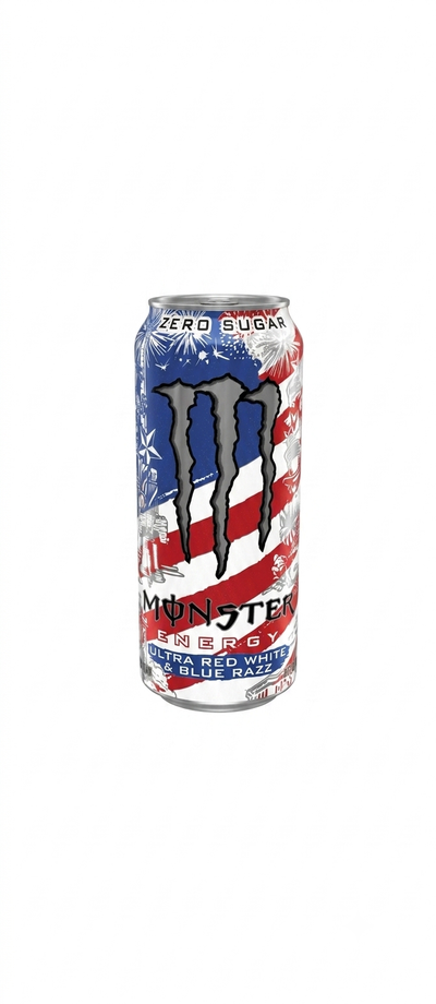 Monster Ultra Red White Blue Razz  - 473ml