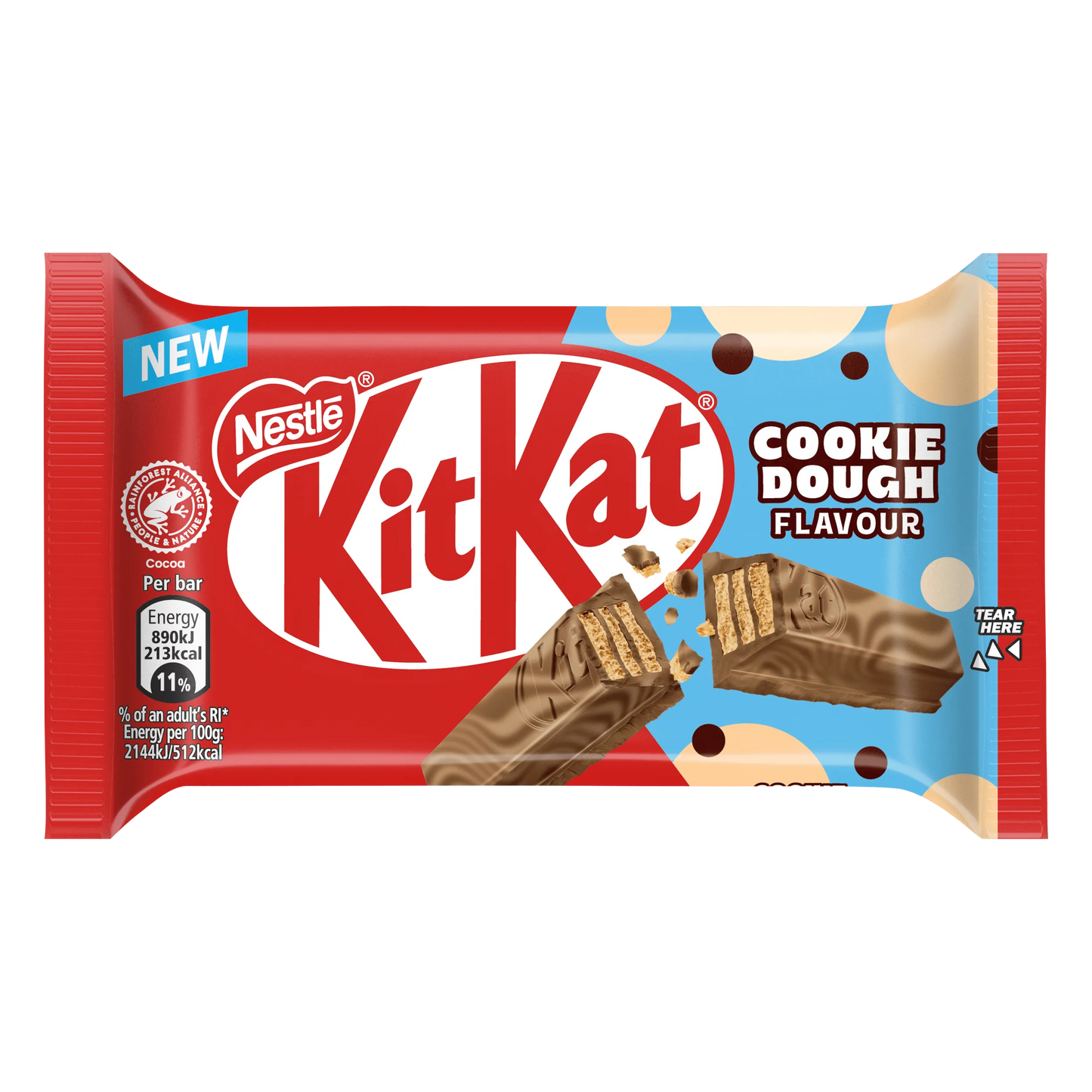 Kit Kat cookie dough-  In questa edizione dal gusto ispirato ai cookie dough 41,5g