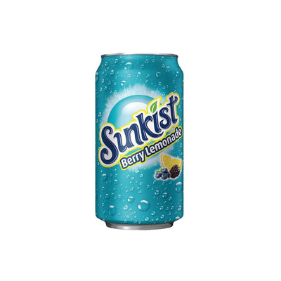 SUNKIST Berry Lemonade Soda USA - Bevanda Frizzante al Gusto di Limone e Berry 355 ml