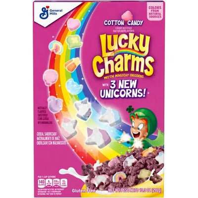 Lucky Charms Cotton Candy – Zucchero Filato con Marshmallow Magici 300g (Edizione Americana)