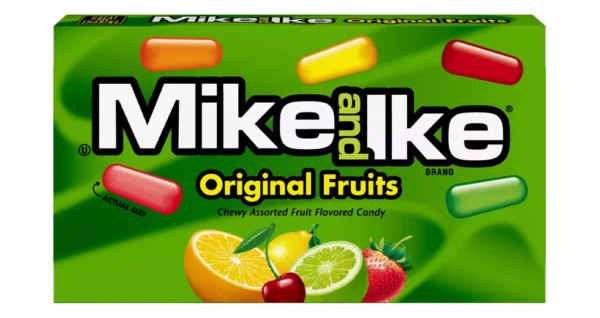 MIKE AND IKE ORIGINAL FRUITS - Caramelle a gusti di frutta differenti aspri 22 gr