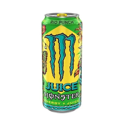 MONSTER ENERGY Juice Rio Punch - Bevanda Energetica al Gusto di Punch Tropicale 473 ml