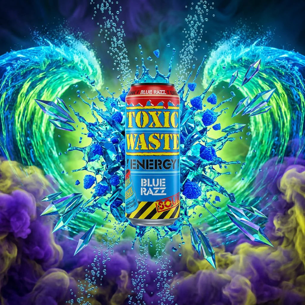 Toxic Waste Energy Drink Sour Blue Razz 500ml