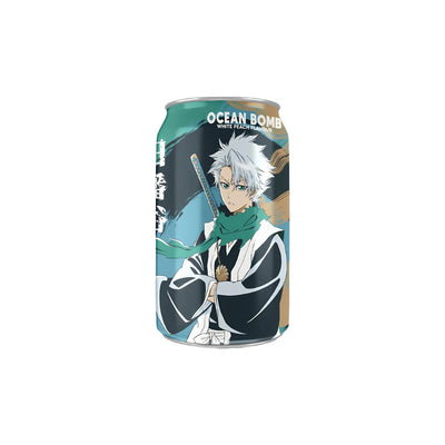 OCEAN BOMB - Bleach-TOSHIRO HITSUGAYA Bevanda Frizzante Gusto Pesca 330ml