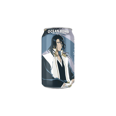 OCEAN BOMB - Bleach-BYAKUYA KUCHIKI  Bevanda Frizzante Gusto Uva Rossa 330ml