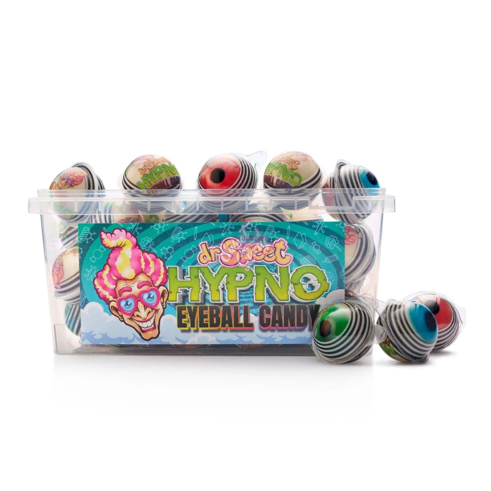 DR SWEET HYPNO EYEBALL CANDY  - Ogni caramella contiene un delizioso gel interno che sorprende per il suo gusto dolce e appagante.