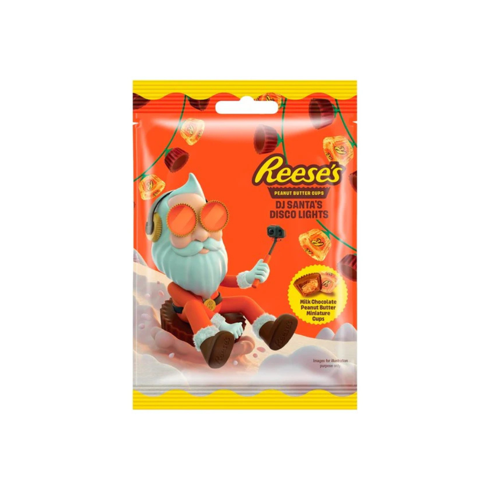 REESE'S Peanut Butter  Santa's Disco Lights  - Mini coppette di cioccolato ripiene di burro d'arachidi 70 g