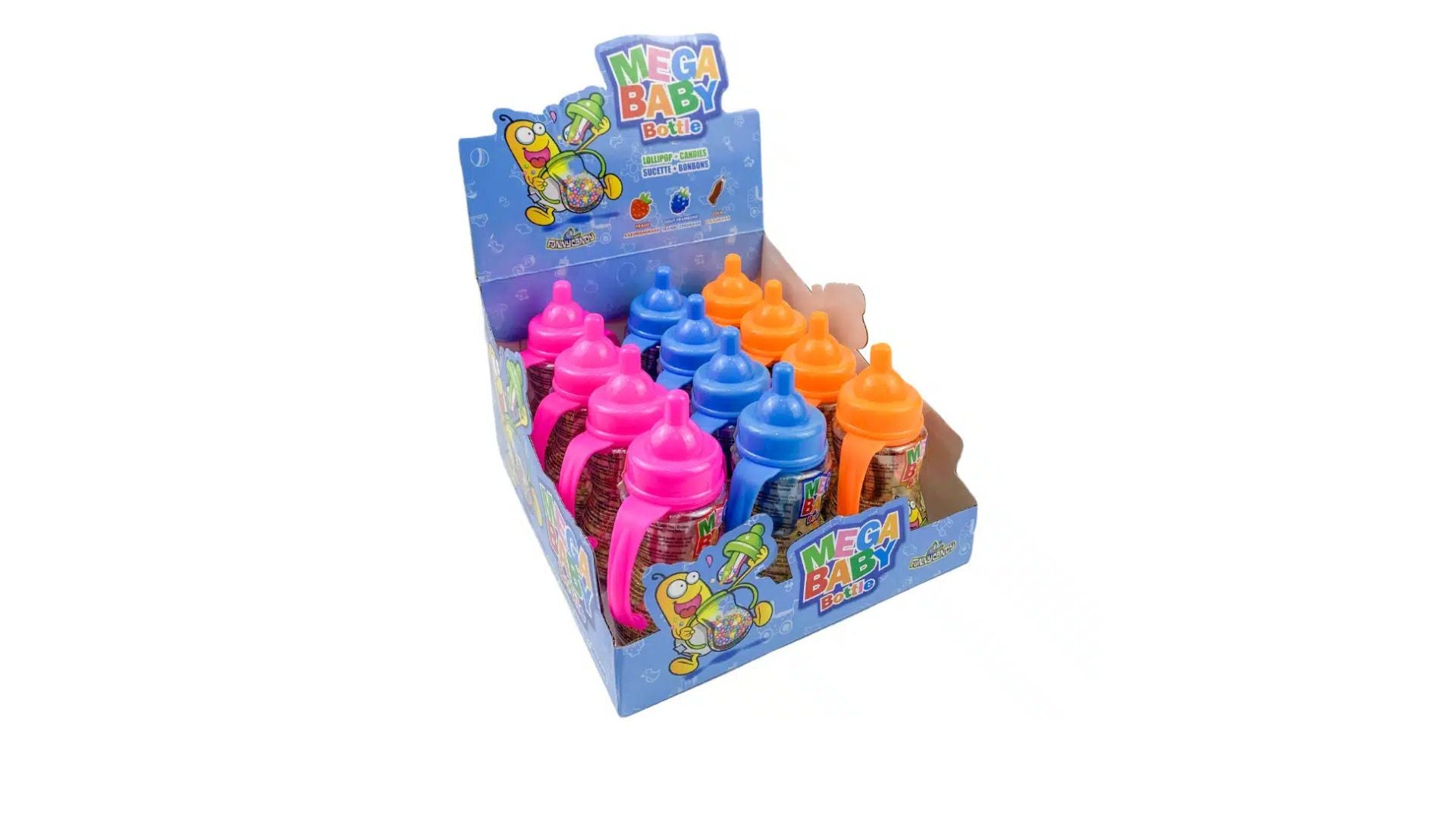 FUNNY CANDY Mega Baby Bottle - Un dolcetto divertente e colorato a forma di biberon gigante, perfetto per bambini e per (50g)