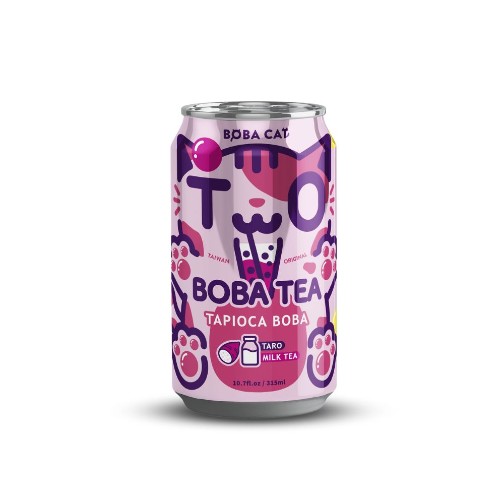 BOBA CAT BOBA TEA tapioca boba Taro e Tea al Latte - 315ml – Snackation