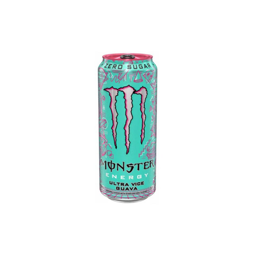 MONSTER Ultra Vice Guava - Un mix irresistibile di guava matura, frutti tropicali e una leggera nota agrumata 473 ml