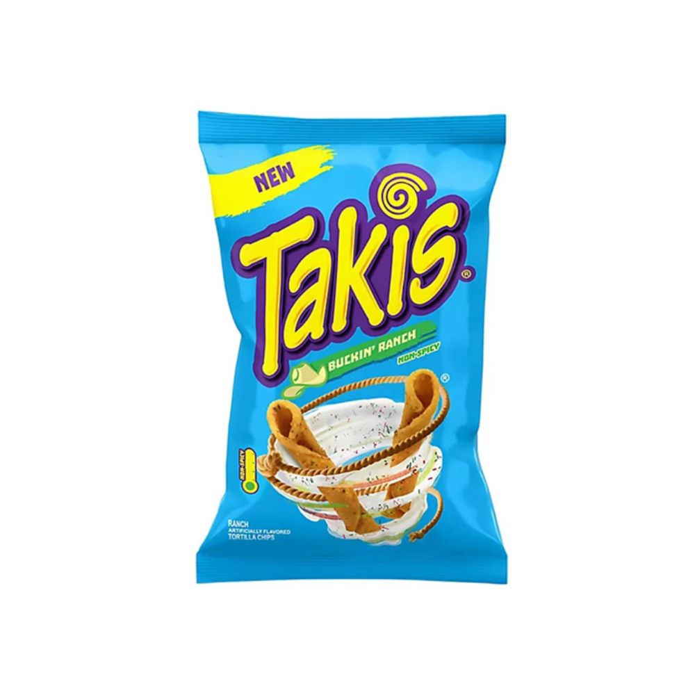 TAKIS Buckin' Ranch, Non-Spicy - Patatina al gusto di Salsa ranch 92.3g